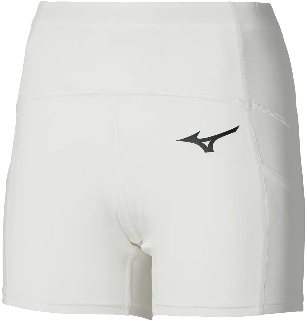 Mizuno 650019 Racquet Sports Women’s Short Tight - White - Ladies Xs