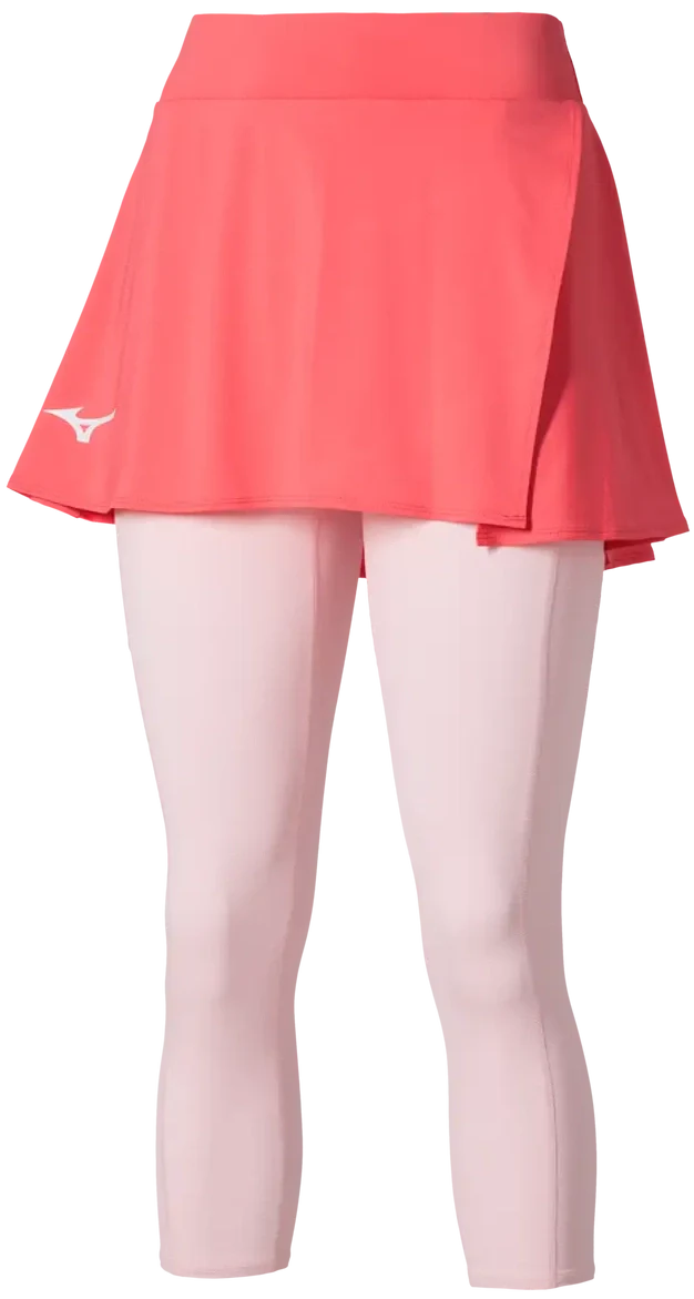 Mizuno 650020 Racquet Sports Women’s 2-in-1 Skirt - Calypso Coral - Ladies Xs