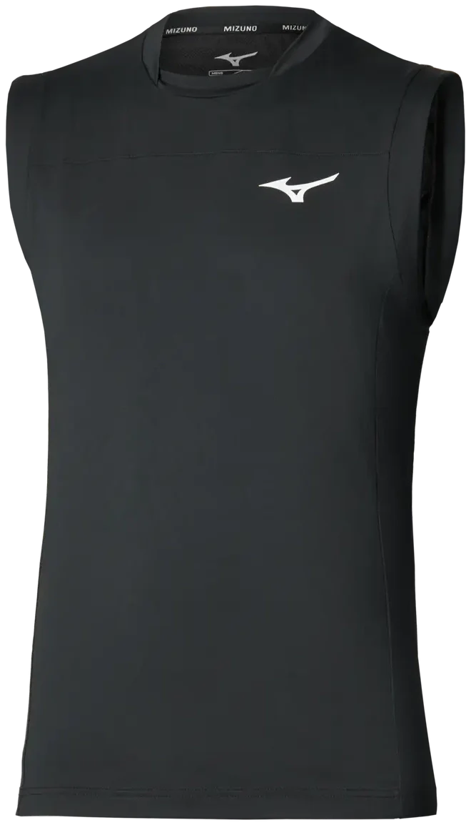 Mizuno 650022 Racquet Sports Men’s Shadow Sleeveless Tee - Black - Adult s