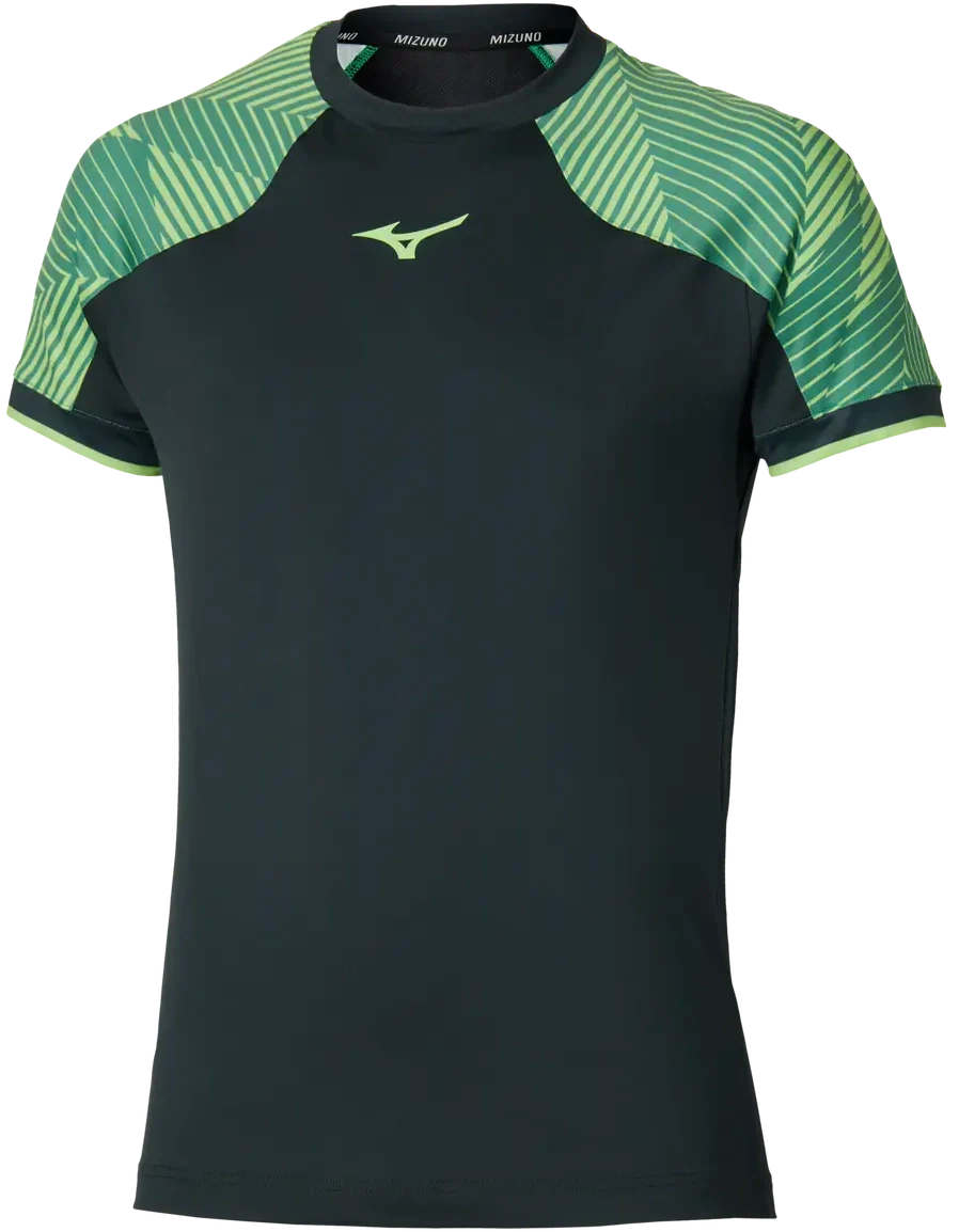 Mizuno 650023 Racquet Sports Men’s Shadow Tee - Black - Adult s