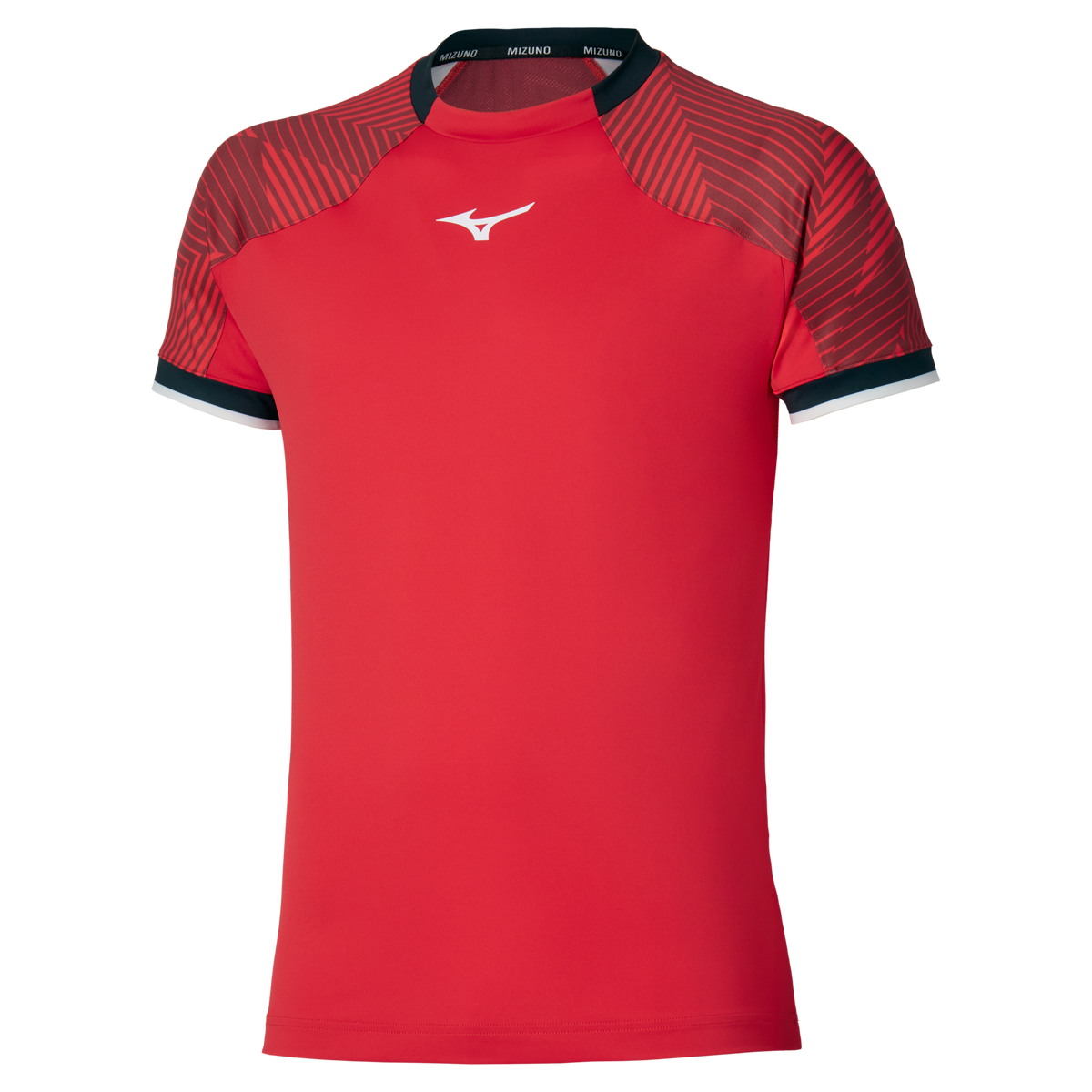Mizuno 650023 Racquet Sports Men’s Shadow Tee - Fiery Red - Adult s
