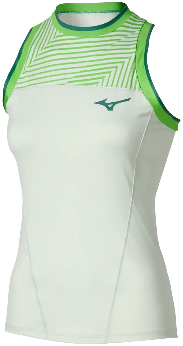 Mizuno 650029 Racquet Sports Women’s Printed Tank - Phantom Green - Ladies Xs
