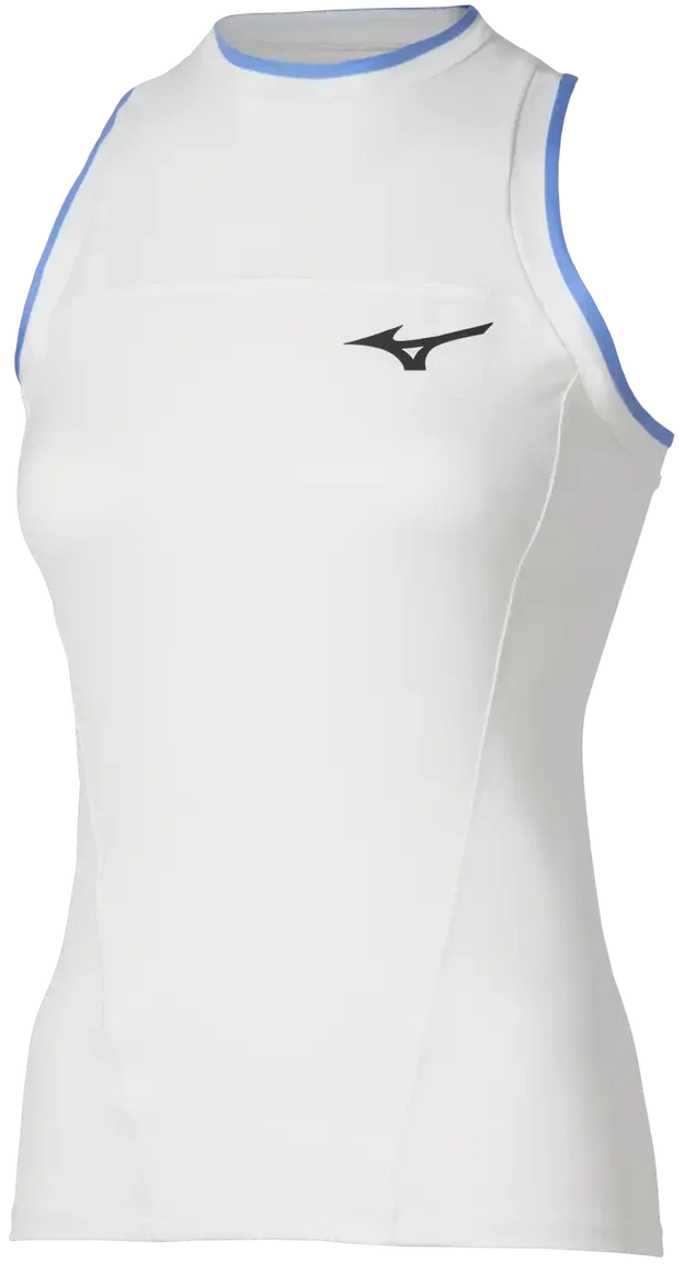 Mizuno 650029 Racquet Sports Women’s Printed Tank - White - Ladies Xs