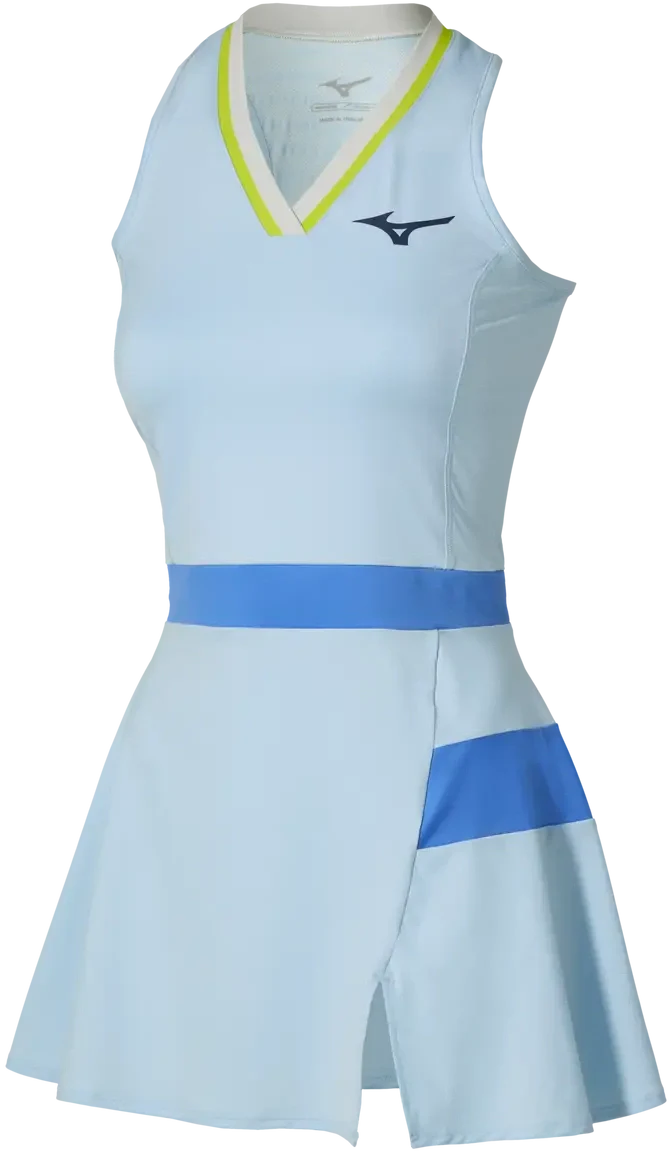 Mizuno 650030 Racquet Sports Women’s Printed Dress - Ice Water - Ladies Xs