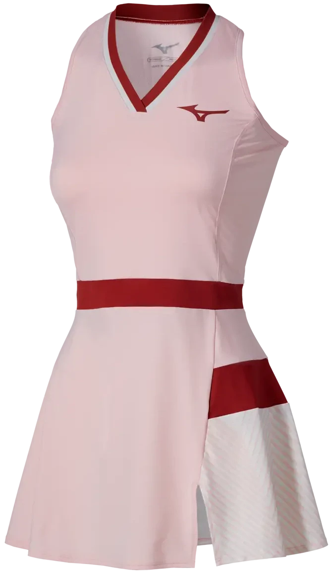 Mizuno 650030 Racquet Sports Women’s Printed Dress - Pinkesque - Ladies Xs