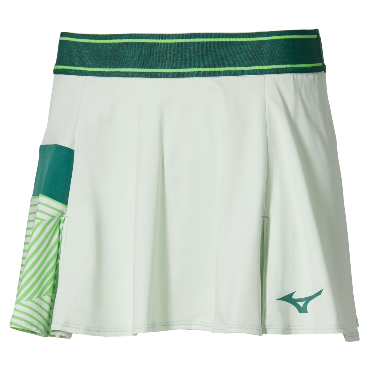 Mizuno 650034 Racquet Sports Women’s Printed Flying Skirt - Phantom Green - Ladies Xs