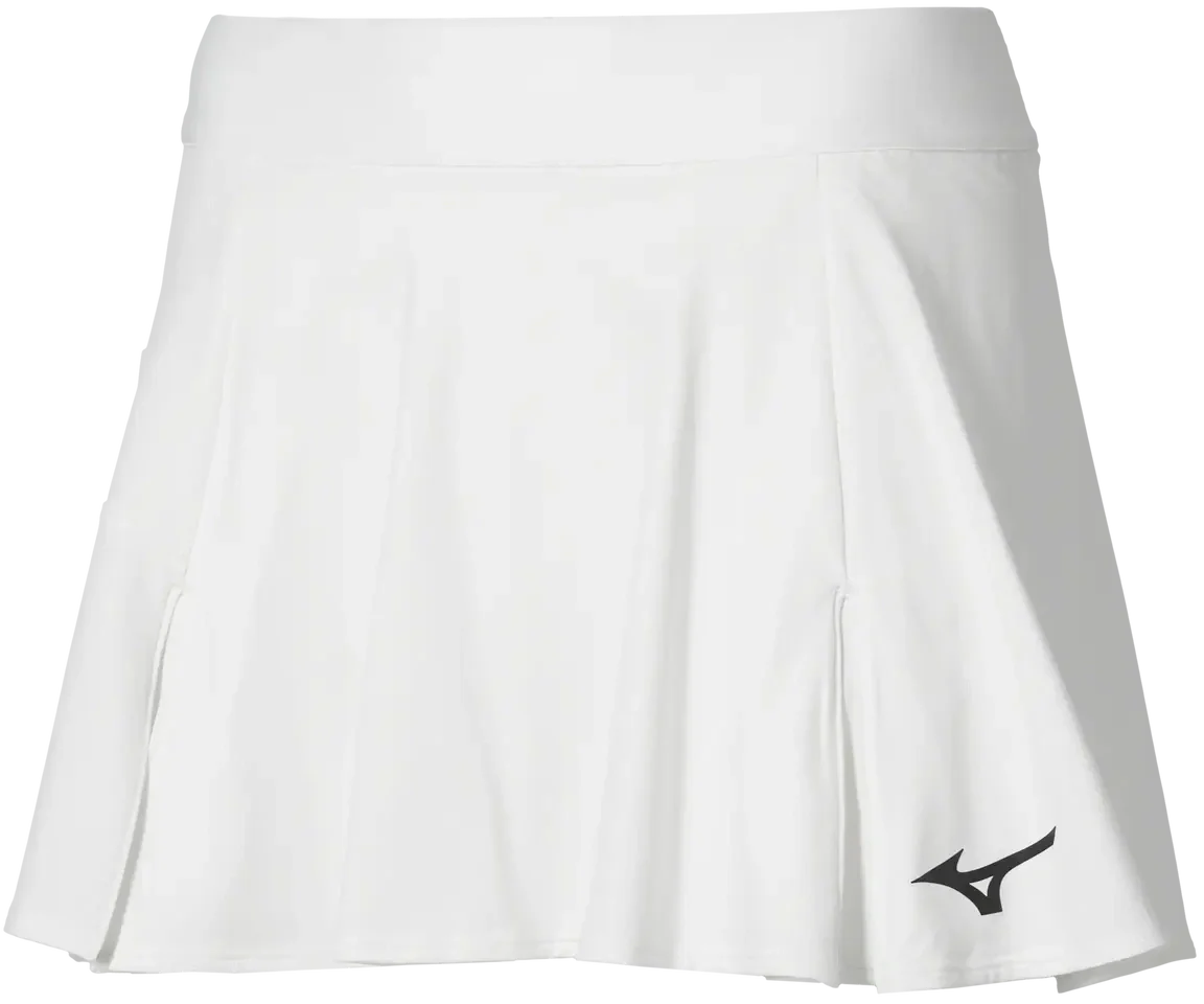 Mizuno 650034 Racquet Sports Women’s Printed Flying Skirt - White - Ladies Xs