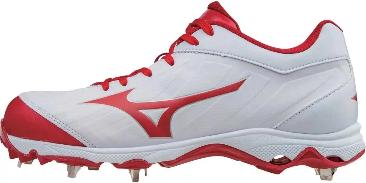 Mizuno 9-spike Advanced Sweep 3 Cleats - White Red