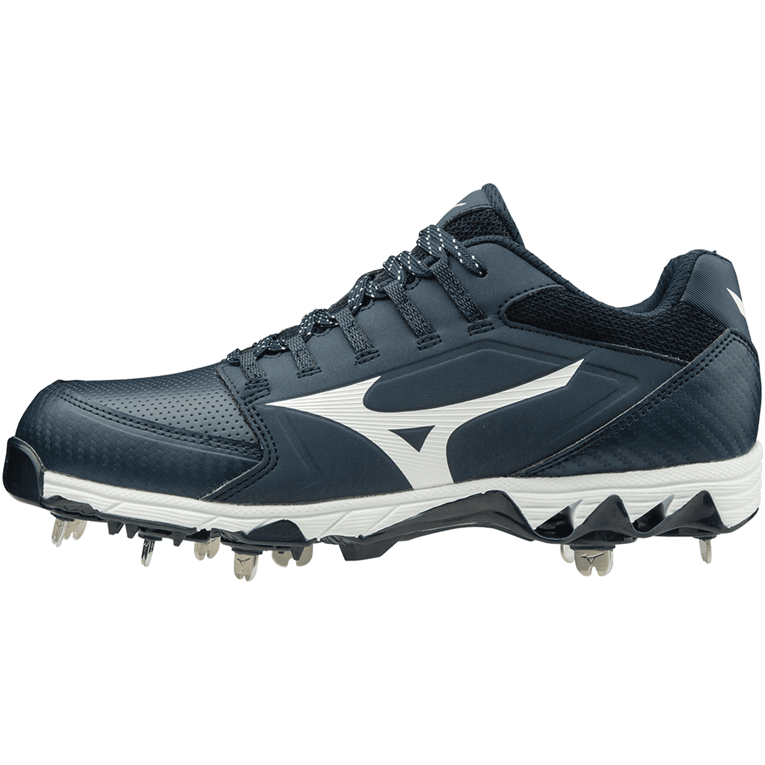 Mizuno 9-spike Swift 6 Cleats - Navy White - 8.5