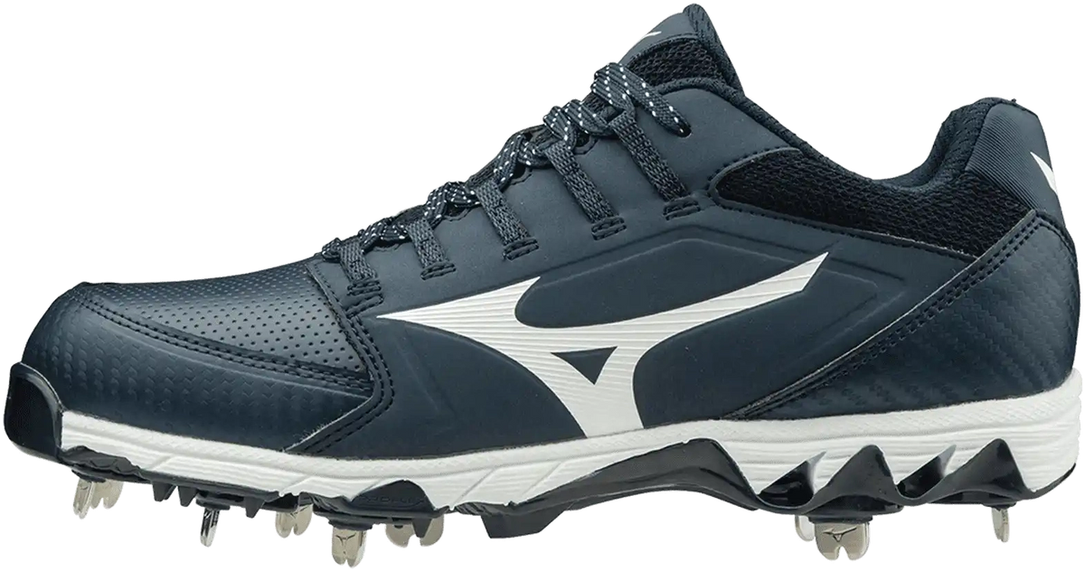 Mizuno 9-spike Swift 6 Cleats - Navy White - 8.5