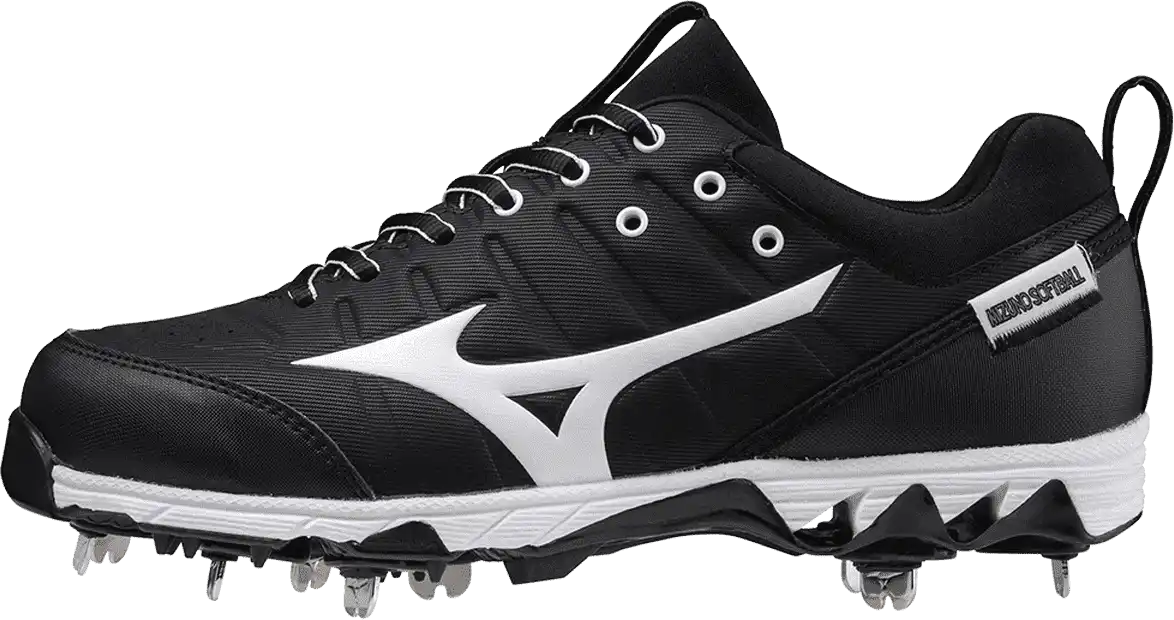 Mizuno 9 Spike Swift 7 Low Women’s Metal Softball Cleat Black White