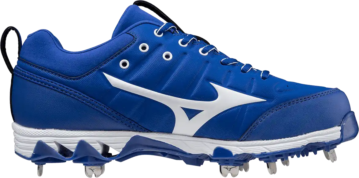 Mizuno 9-spike Swift 7 Low Women’s Metal Softball Cleat - Royal White
