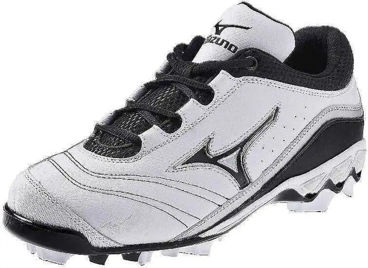 Mizuno 9-spike Watley G3 Switch Moulded Cleats - White Black - 11.5