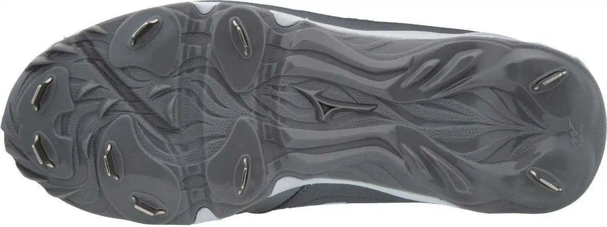 Mizuno 9-spike Women’s Advanced Sweep 4 Low Metal Cleats - Gray White