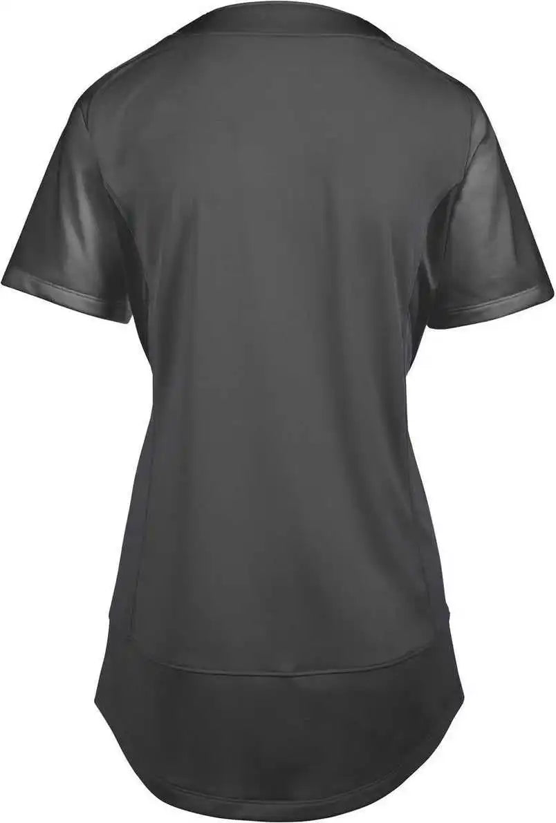 Mizuno Aerolite 2-button Softball Jersey - Charcoal