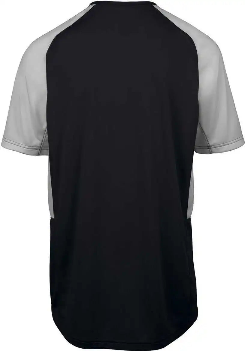 Mizuno Aerolite Crew Baseball Jersey - Black Gray