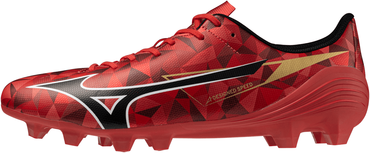 Mizuno Alpha Ii Select Fg Firm Ground Soccer Cleat - Red Black