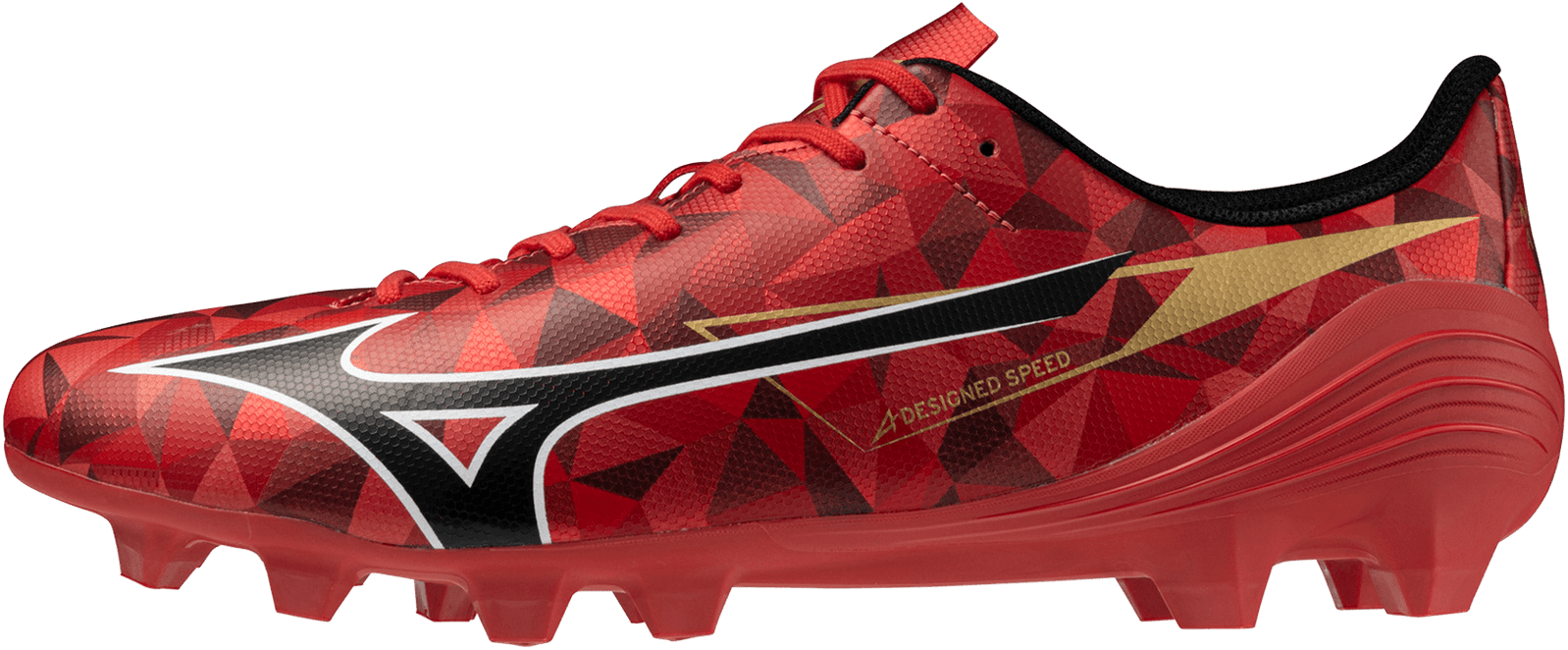 Mizuno Alpha Ii Select Fg Firm Ground Soccer Cleat - Red Black