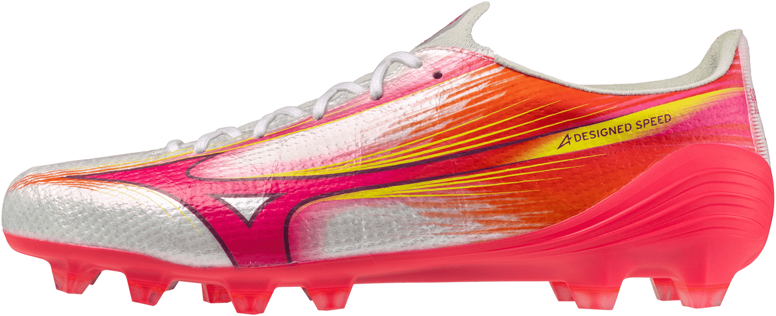 Mizuno Alpha Iii Elite Fg Firm Ground Soccer Cleat - White Fuchsia Purple