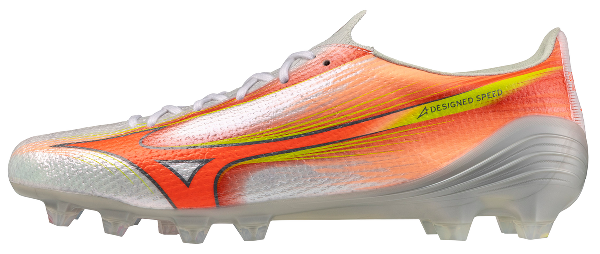 Mizuno Alpha Iii Elite Fg Firm Ground Soccer Cleat - White Lava Orange