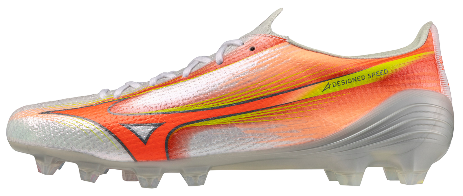 Mizuno Alpha Iii Elite Fg Firm Ground Soccer Cleat - White Lava Orange