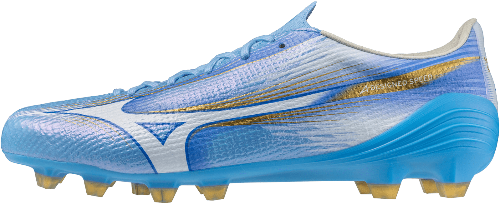 Mizuno Alpha Iii Japan Made in Fg Firm Ground Soccer Cleat - Celeste White