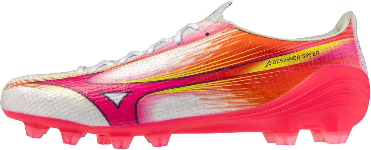 Mizuno Alpha Iii Pro Fg Firm Ground Soccer Cleat - White Fuchsia Purple