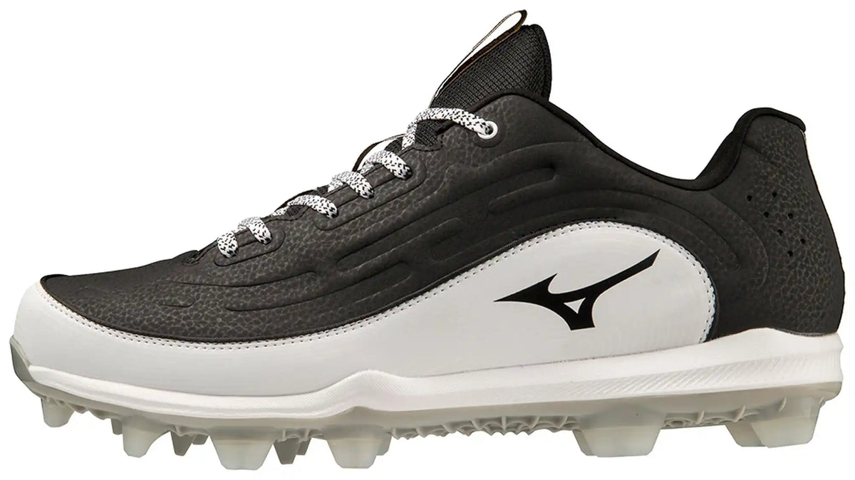 Mizuno Ambition 3 Tpu Molded Baseball Cleats - Black White