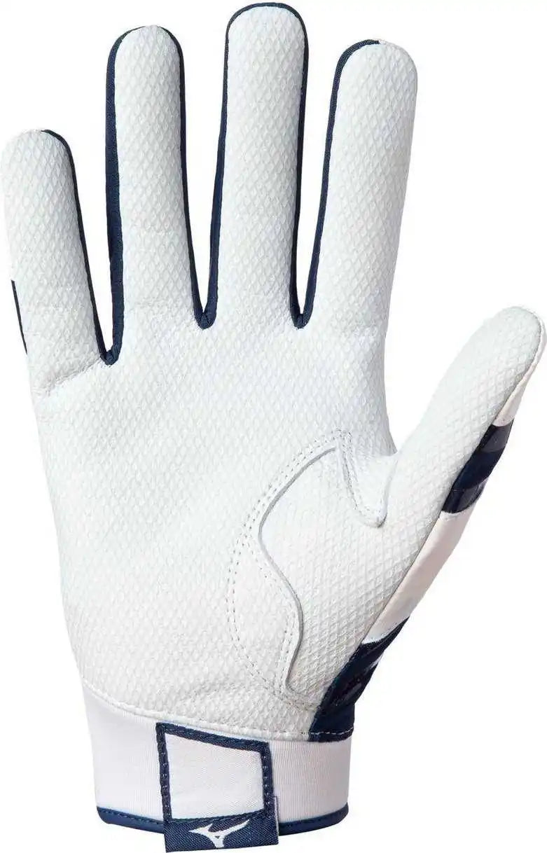 Mizuno B-303 Adult Baseball Batting Glove - Navy