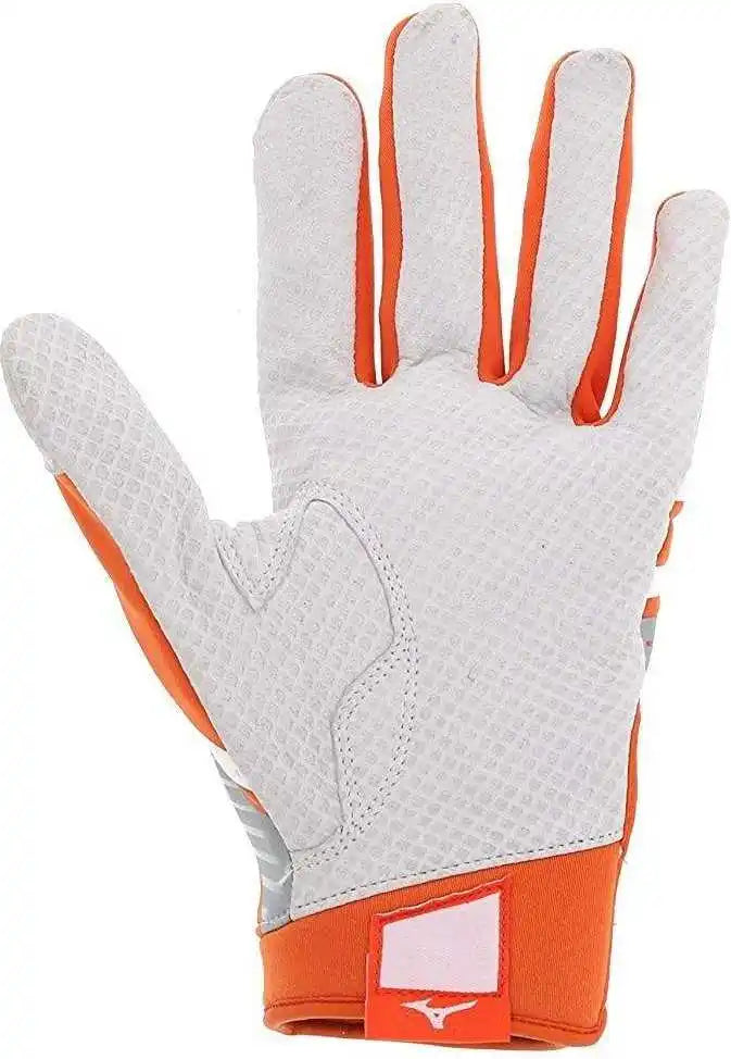 Mizuno B-303 Batting Gloves - Orange White