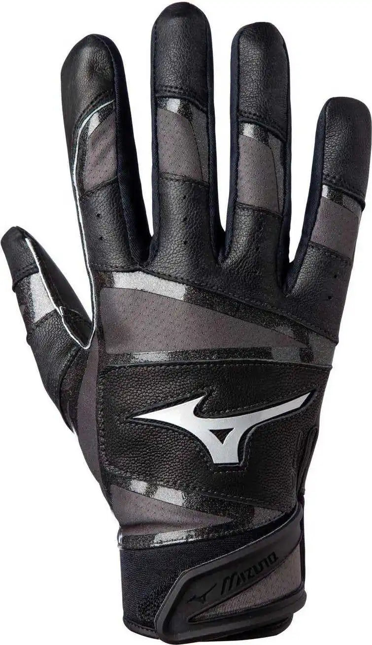 Mizuno B-303 Pro Adult Baseball Batting Glove - Black