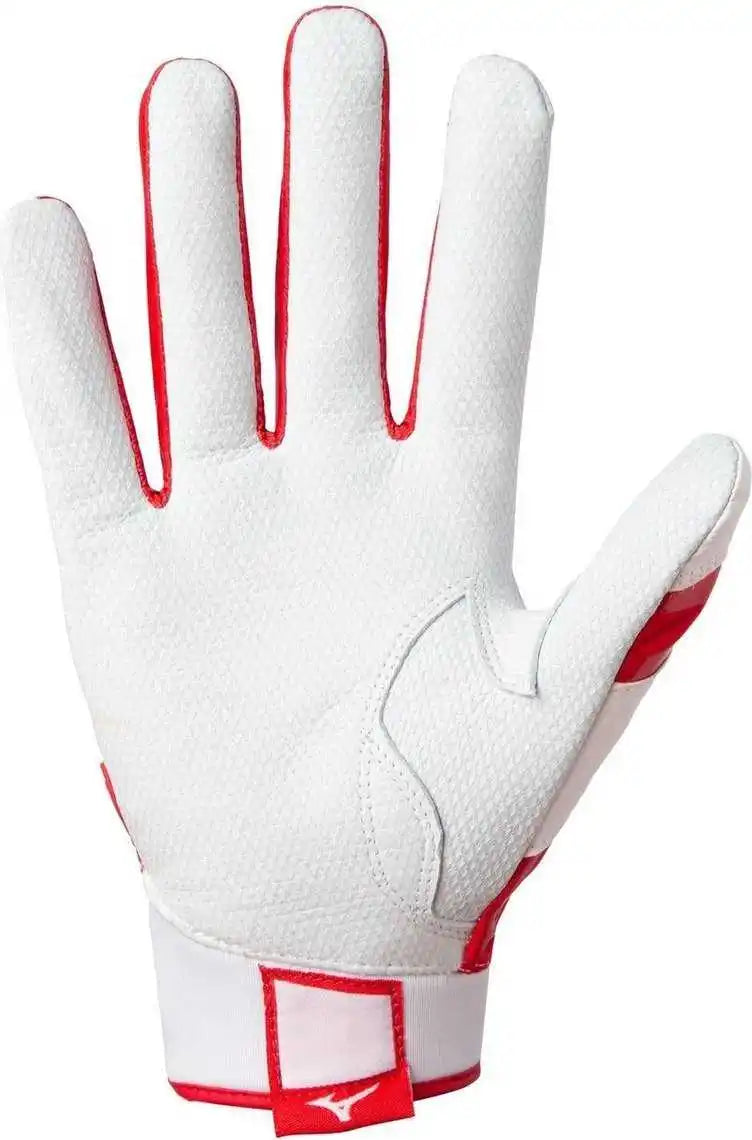 Mizuno B-303 Youth Baseball Batting Glove - Red