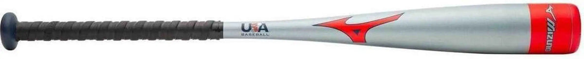 Mizuno B21-pwr Alloy - Big Barrel Youth Usa Baseball Bat (-10) - Gray Red