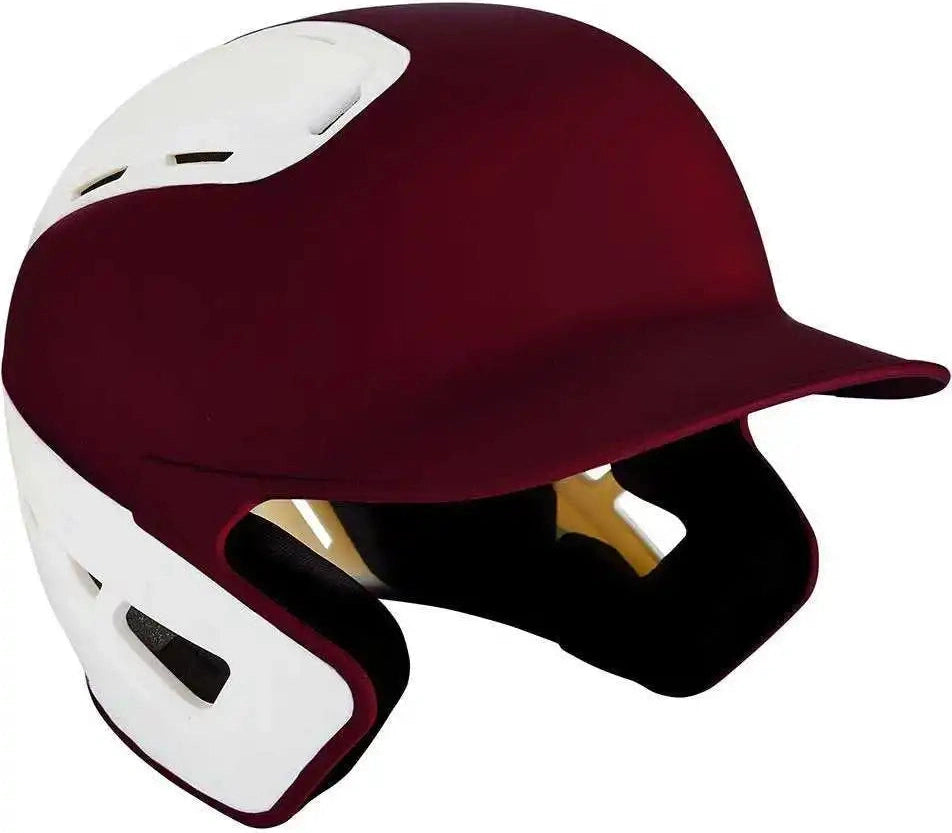 Mizuno B6 Batting Helmet 2tone - Cardinal White