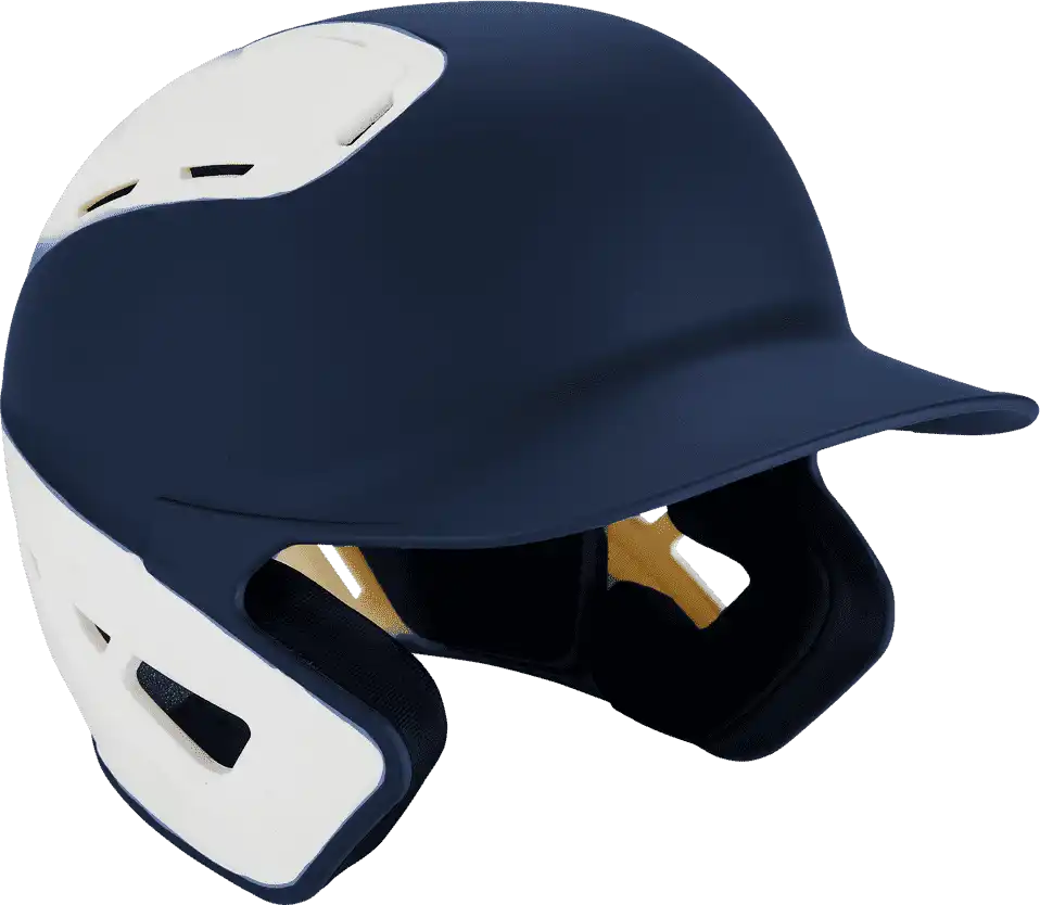 Mizuno B6 Youth Baseball Batting Helmet - Navy White - 6 1/2’’ - 7 1/4’