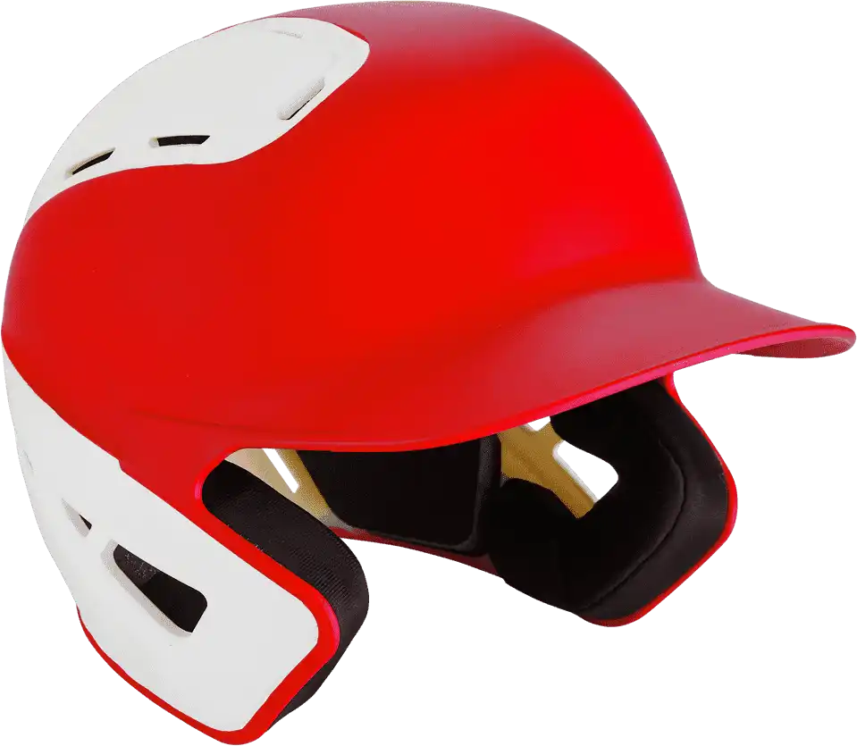 Mizuno B6 Youth Baseball Batting Helmet - Red White - 6 1/2’’ - 7 1/4’