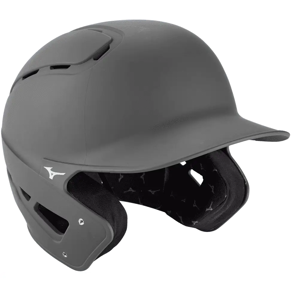 Mizuno B6 Youth Baseball Batting Helmet - Solid Color - Gray - 6 1/2’’ - 7 1/4’