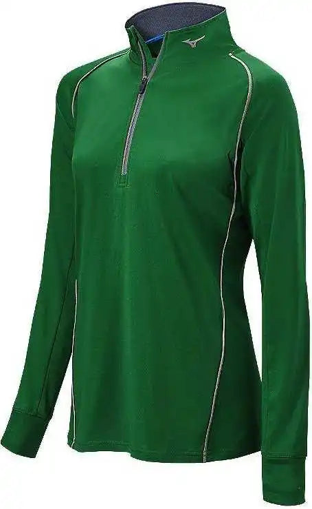 Mizuno Comp 1/2 Zip Hitting Top - Forest