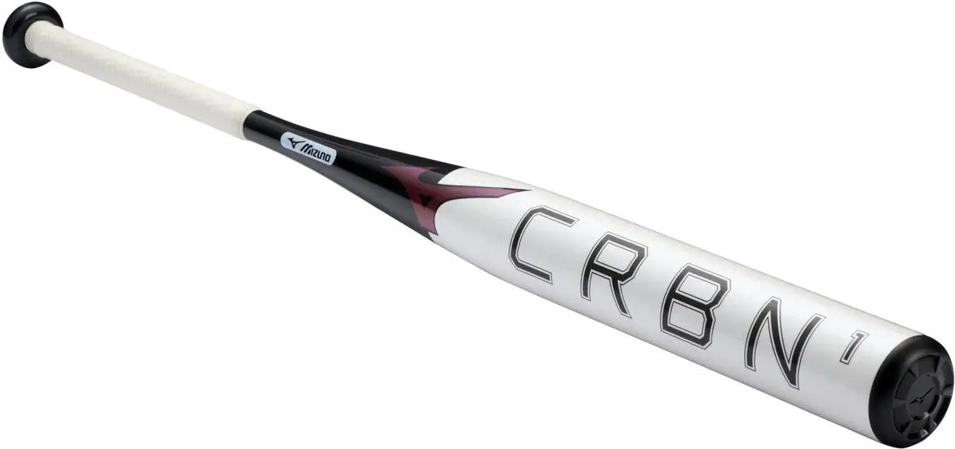 Mizuno Crbn1 Fastpitch Softball Bat (-10) - White-black