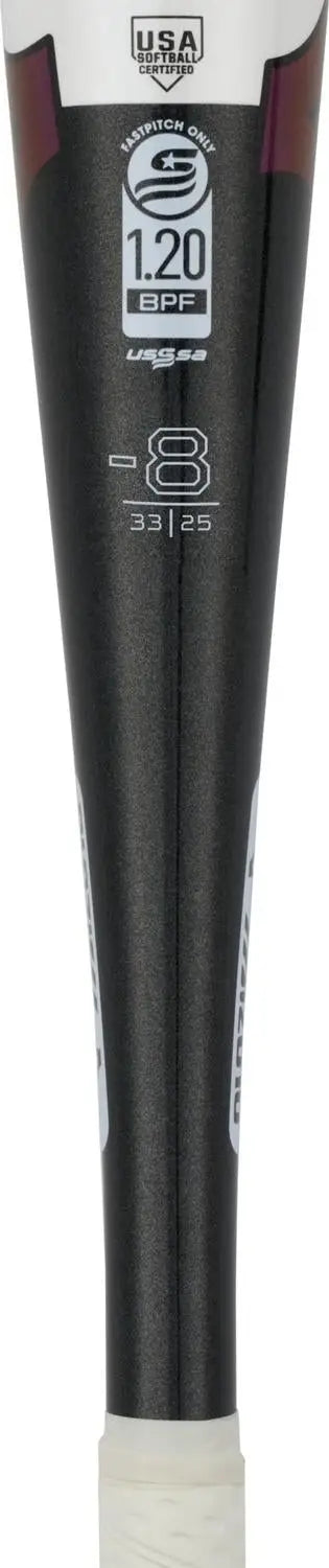 Mizuno Crbn1 Fastpitch Softball Bat (-8) - White-black