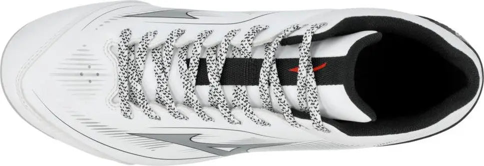 Mizuno Cushionrevo Diamond Mid Tpu Cleat Spike - White-black