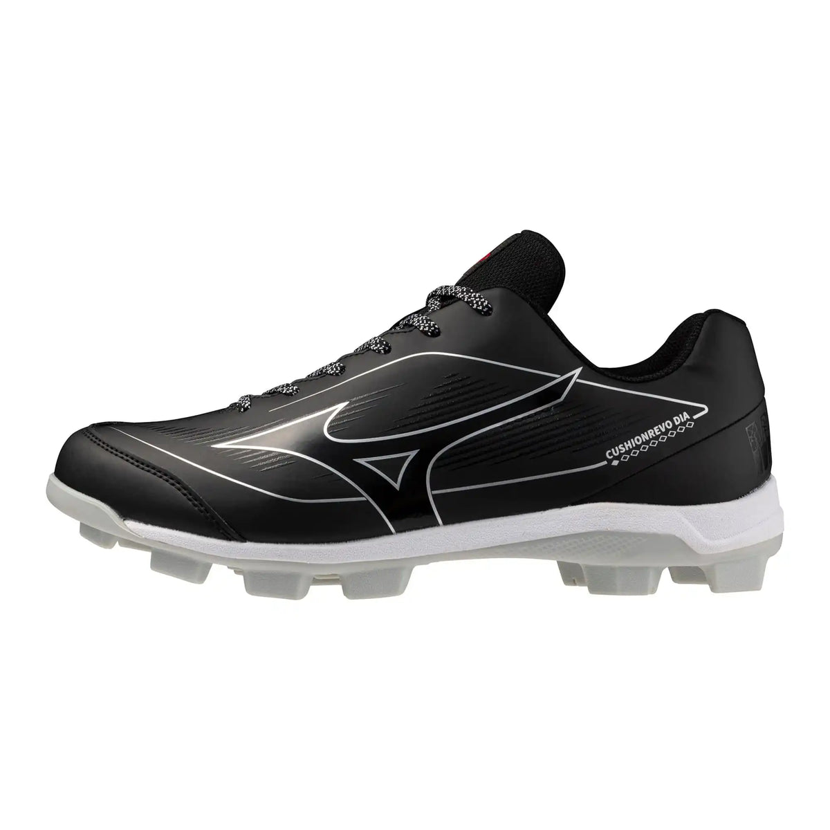 Mizuno Cushionrevo Diamond Tpu Molded Cleats - Black White