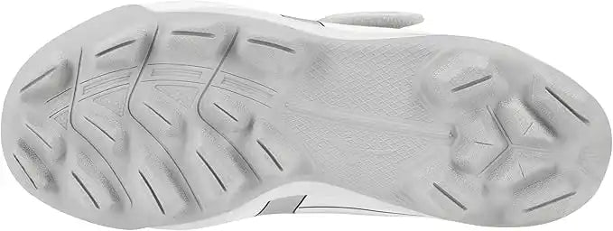 Mizuno Cushionrevo Diamond Youth Molded Cleats- White Black