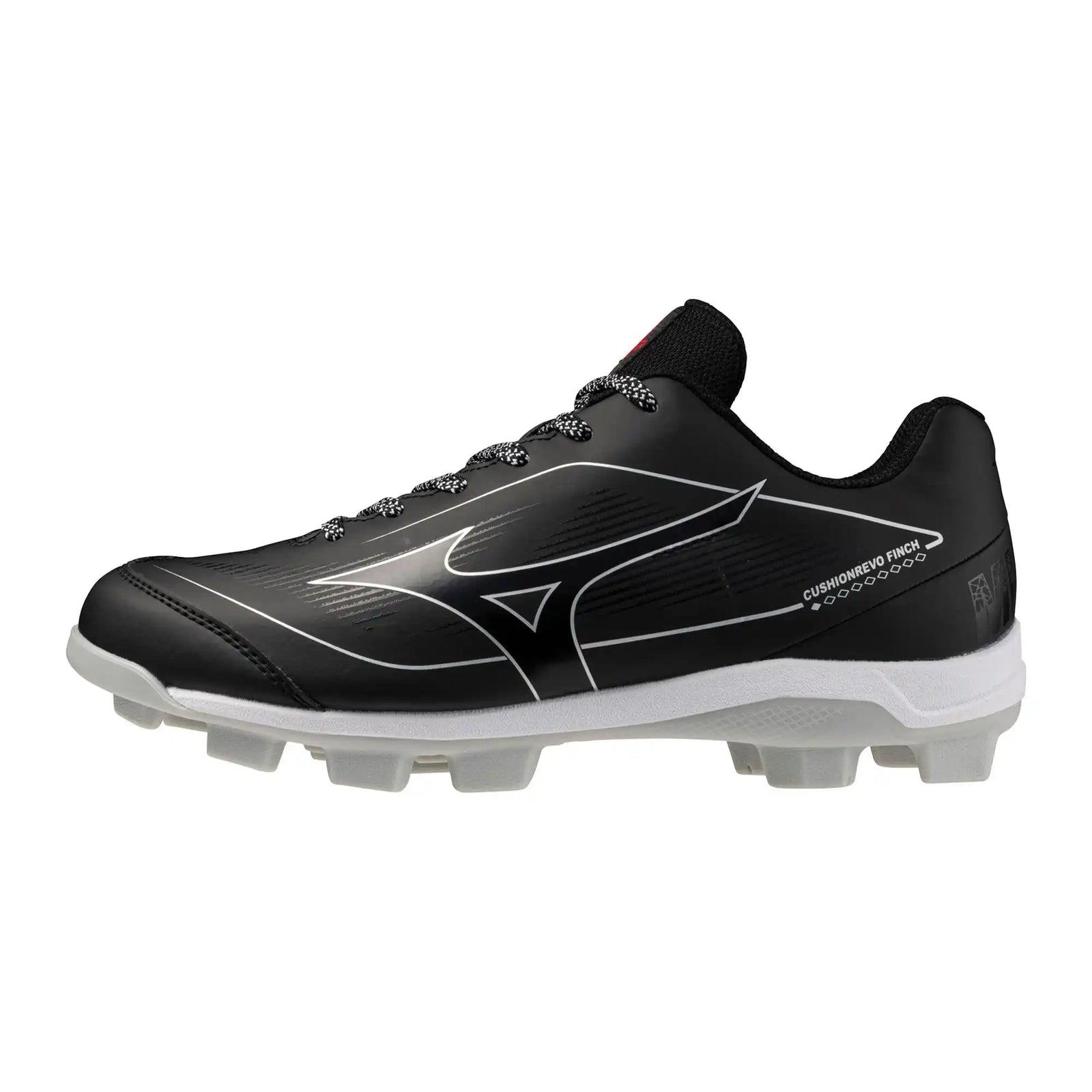 Mizuno Cushionrevo Finch Tpu Molded Cleats - Black White
