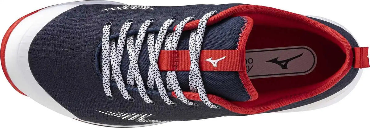 Mizuno Dominant 4 Low Turf Shoe - Navy Red