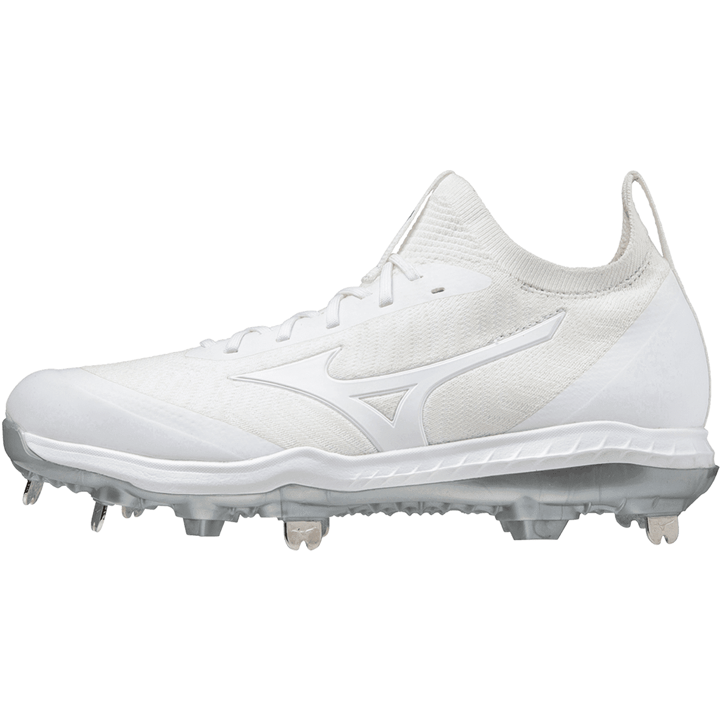 Mizuno Dominant Knit Women’s Metal Softball Cleat - White