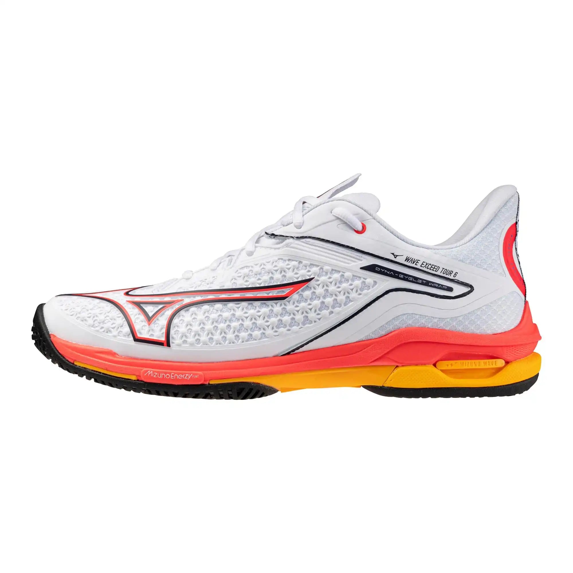 Mizuno Enforce Tour 6 Ac Men’s Tennis Shoes - White Fiery Coral