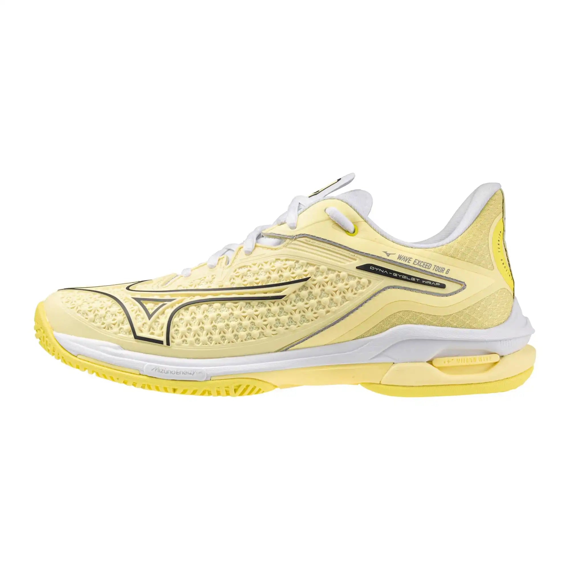 Mizuno Enforce Tour 6 Ac Women’s Tennis Shoes - Pale Yellow Black Sand