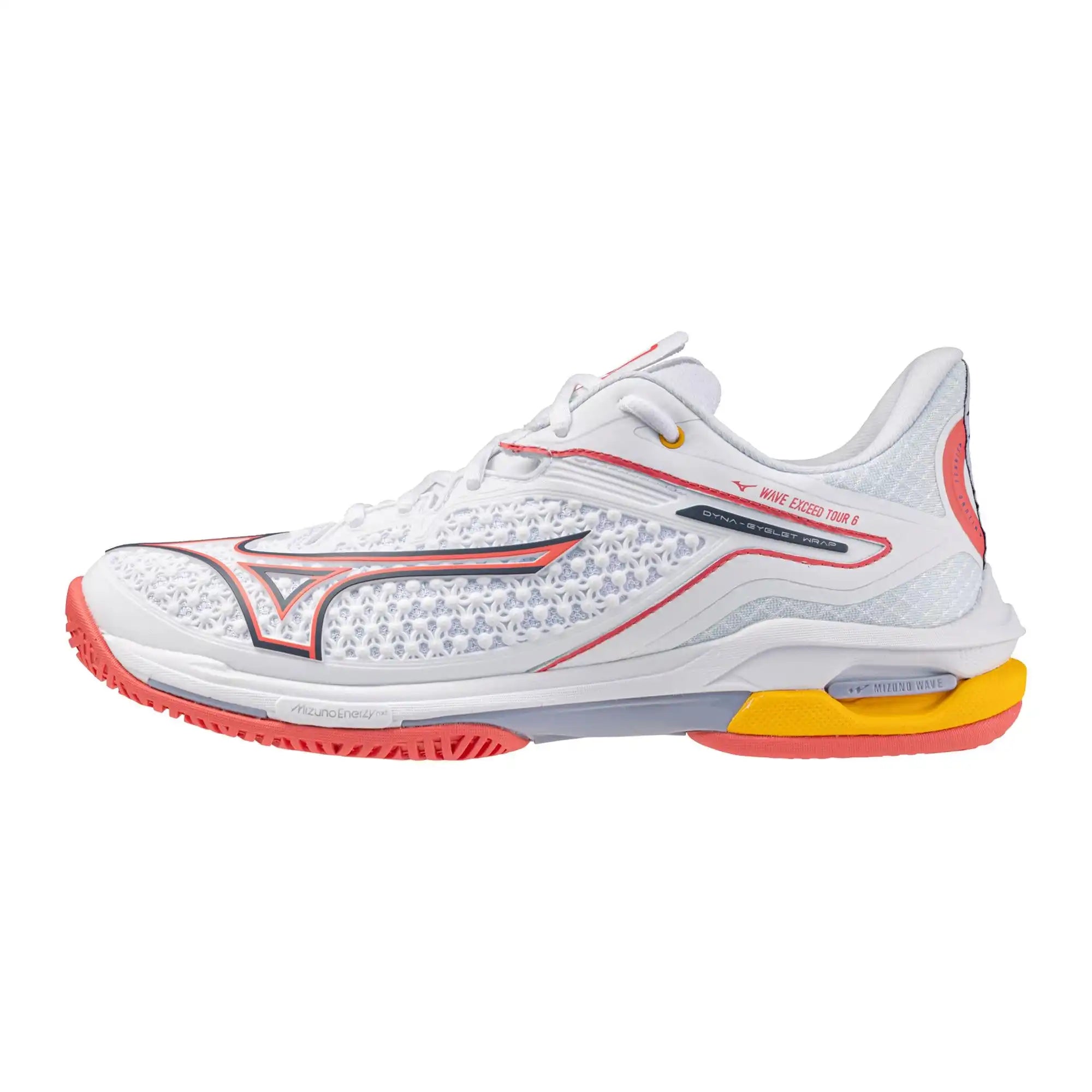 Mizuno Enforce Tour 6 Ac Women’s Tennis Shoes - White Calypso Coarl