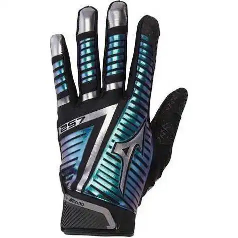 Mizuno F-257 Women’s Softball Batting Gloves - Black Iridescent